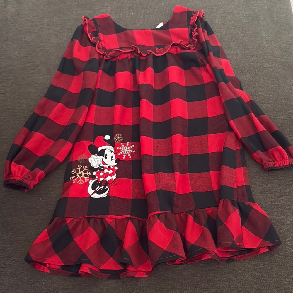 Disney buffaloes check nightgown with Minnie Mouse Design